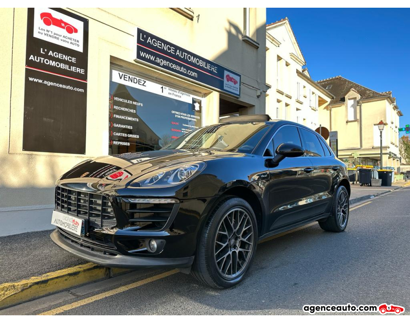 Compra de Coches Usados, Coches Usados Baratos %'|'% Agence Auto Porsche Macan S 258cv PDK SUPERBE CONFIGURATION Noir Año 2017 Automatique Diesel